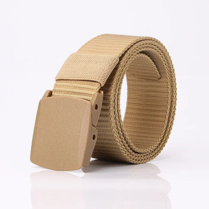MYMC Men's Tactical Canvas Belt – Automatic Buckle Tactical Canvas Belt HIP