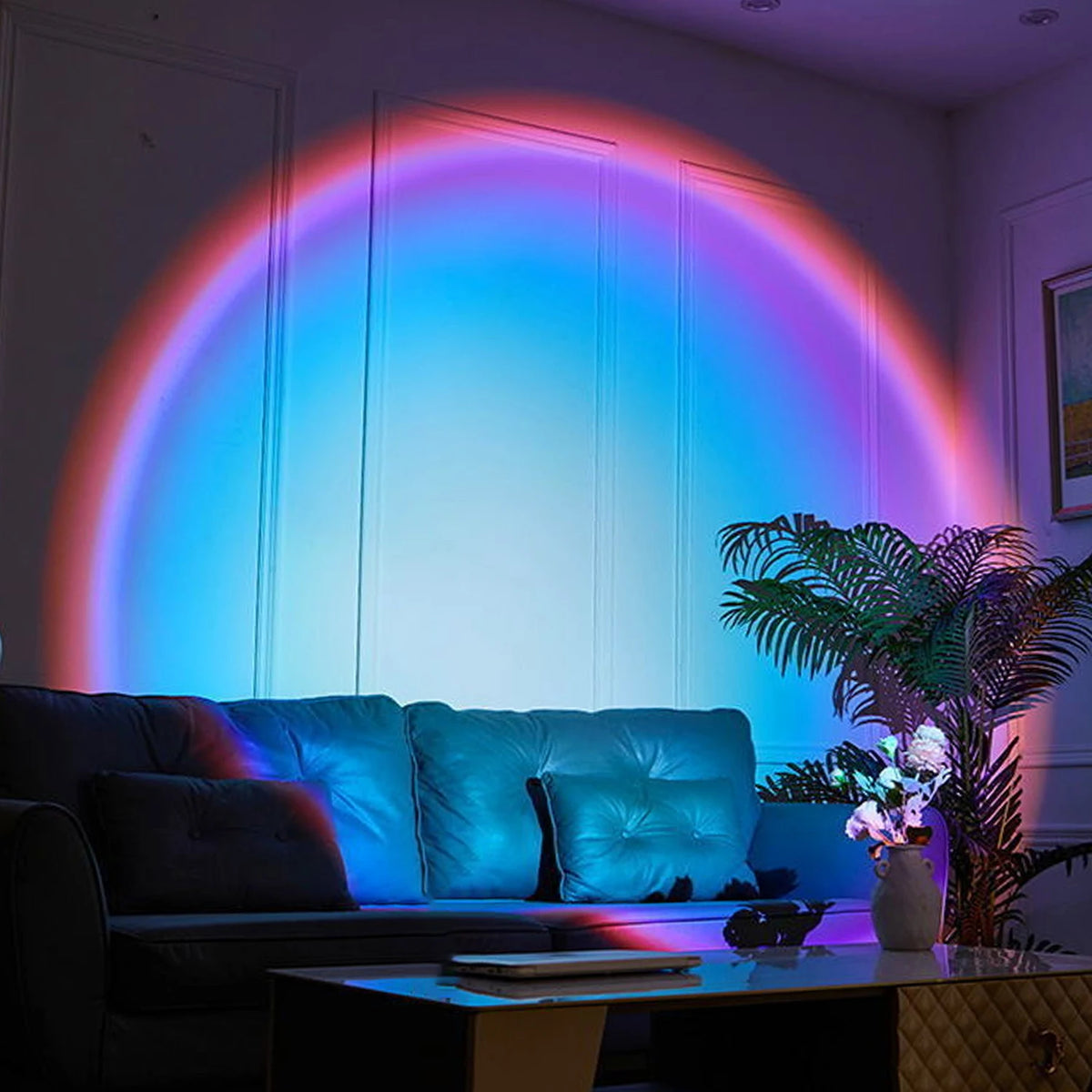 Rainbow Sunset Projection Lamp – USB LED Atmosphere Light Projection Atmosphere Lamp HIP
