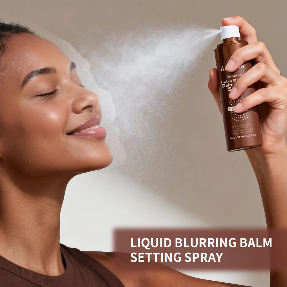 Setting Spray Matte Liquid Balm Mattifying Blurring Hydrating Non Drying Weightless Long lasting Makeup All Day Oil Control HIP