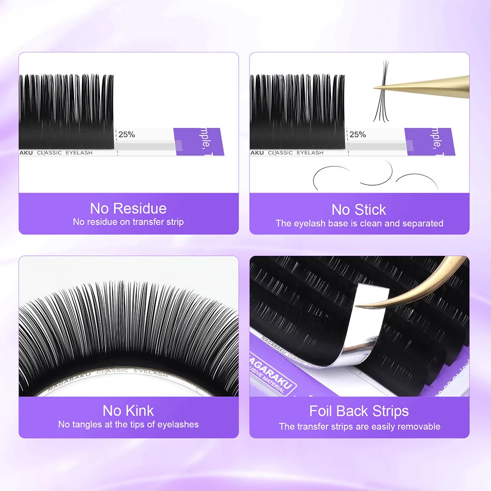 NAGARAKU Eyelashes Makeup Mink Eyelashes Individual Eyelash Natural Soft Lashes High Quality Magnetic Eyelashes Premium Mink HIP