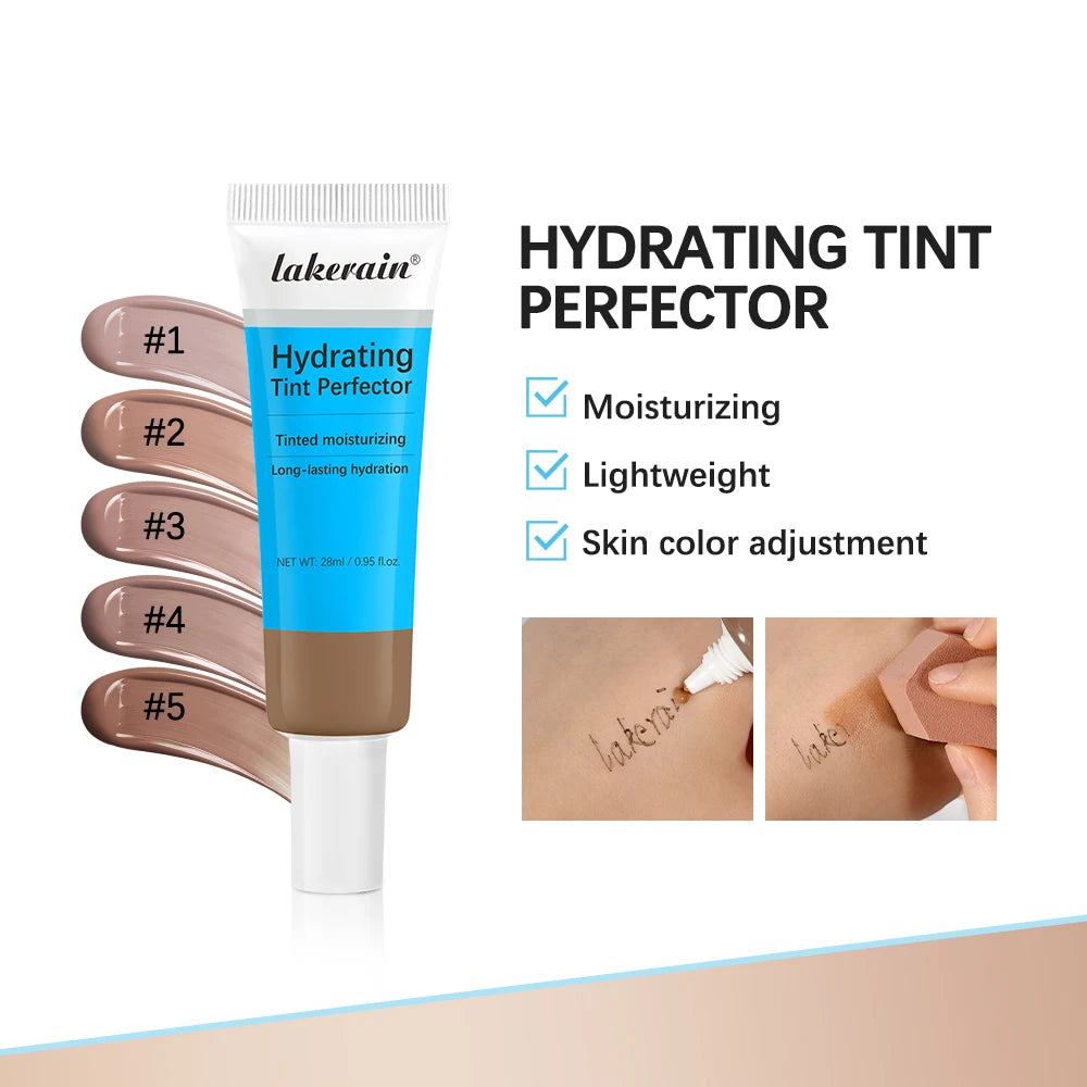 Skin Hydrating BB Cream Skin Tint Perfector Liquid Foundation Brightens Base Concealer Foundation Cosmetics HIP