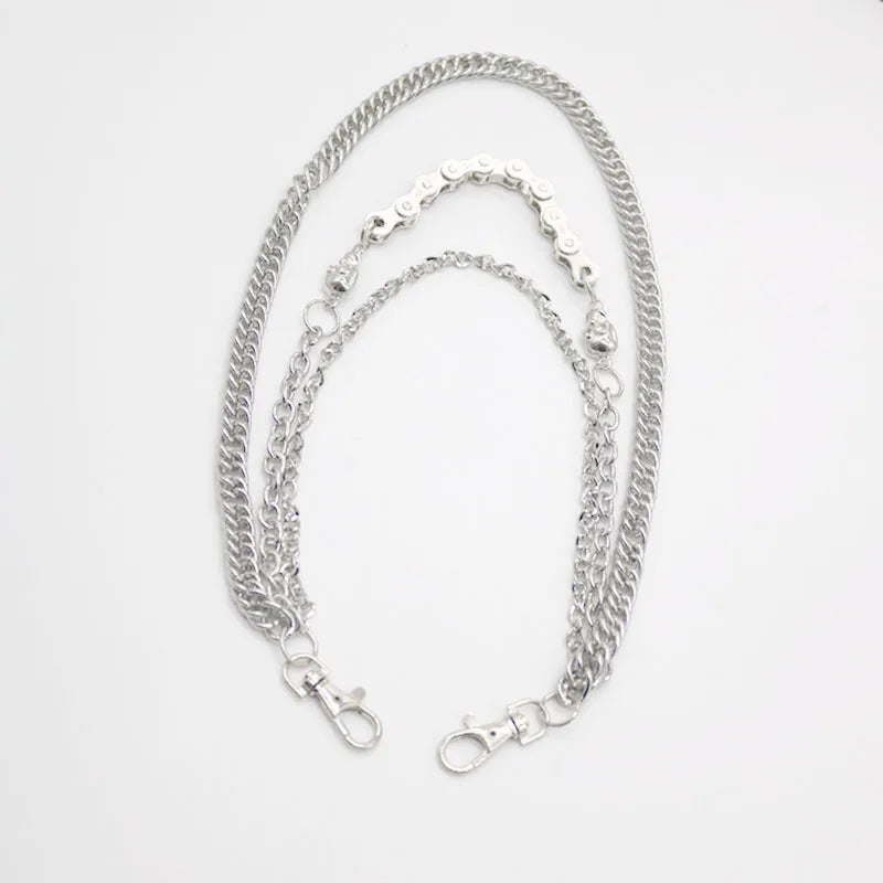 Punk Silver Metal Waist Chain Belt for Men – Rock Hip-Hop Waist Chain Belt HIP