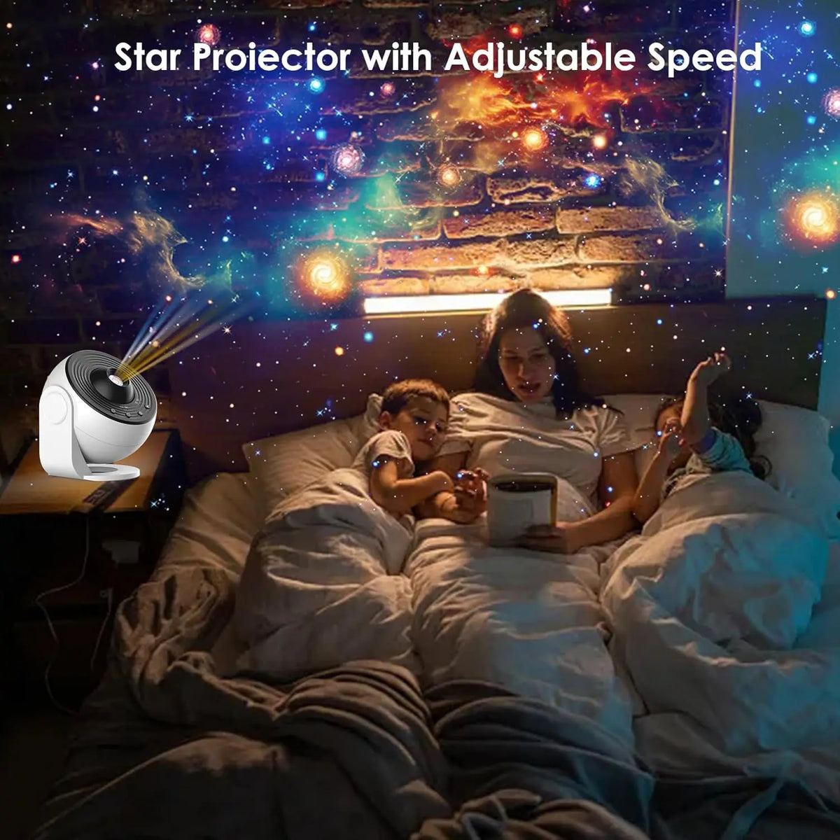 13-in-1 Star Projector Pro 360° Rotating HD Galaxy Projector Pro, with Remote Control White Noise Function, Bluetooth Speaker HIP