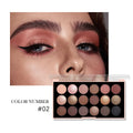 18-Color Eyeshadow Palette – Matte, Shimmer & Glitter Eyeshadow Palette HIP E1923-02