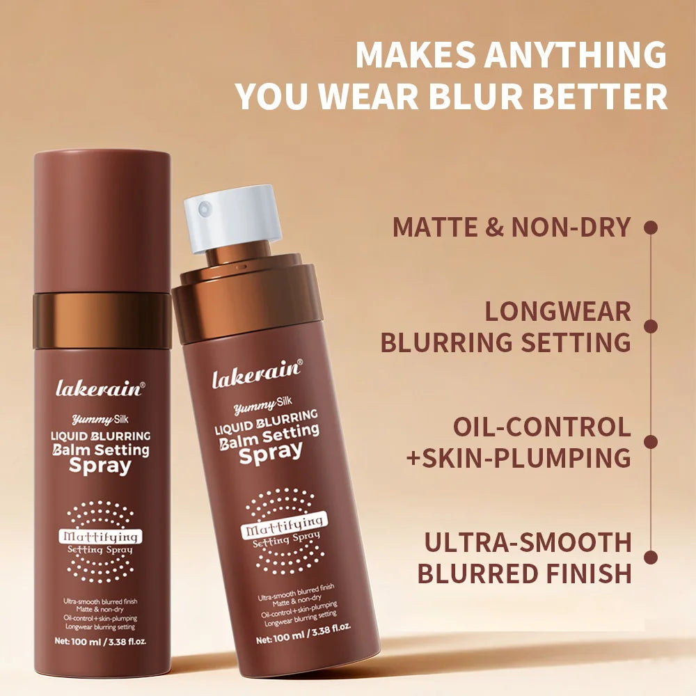 Setting Spray Matte Liquid Balm Mattifying Blurring Hydrating Non Drying Weightless Long lasting Makeup All Day Oil Control HIP