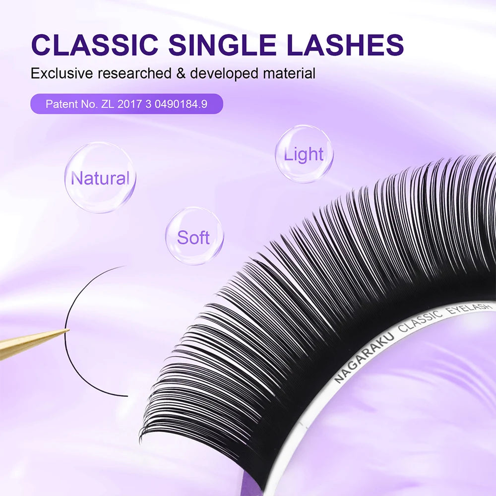 NAGARAKU Eyelashes Makeup Mink Eyelashes Individual Eyelash Natural Soft Lashes High Quality Magnetic Eyelashes Premium Mink HIP