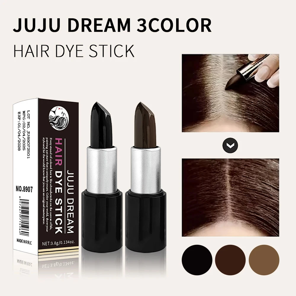 JUJU Dream Temporary Hair Dye Stick – Grey Root Touch-Up Temporary Hair Color HIP