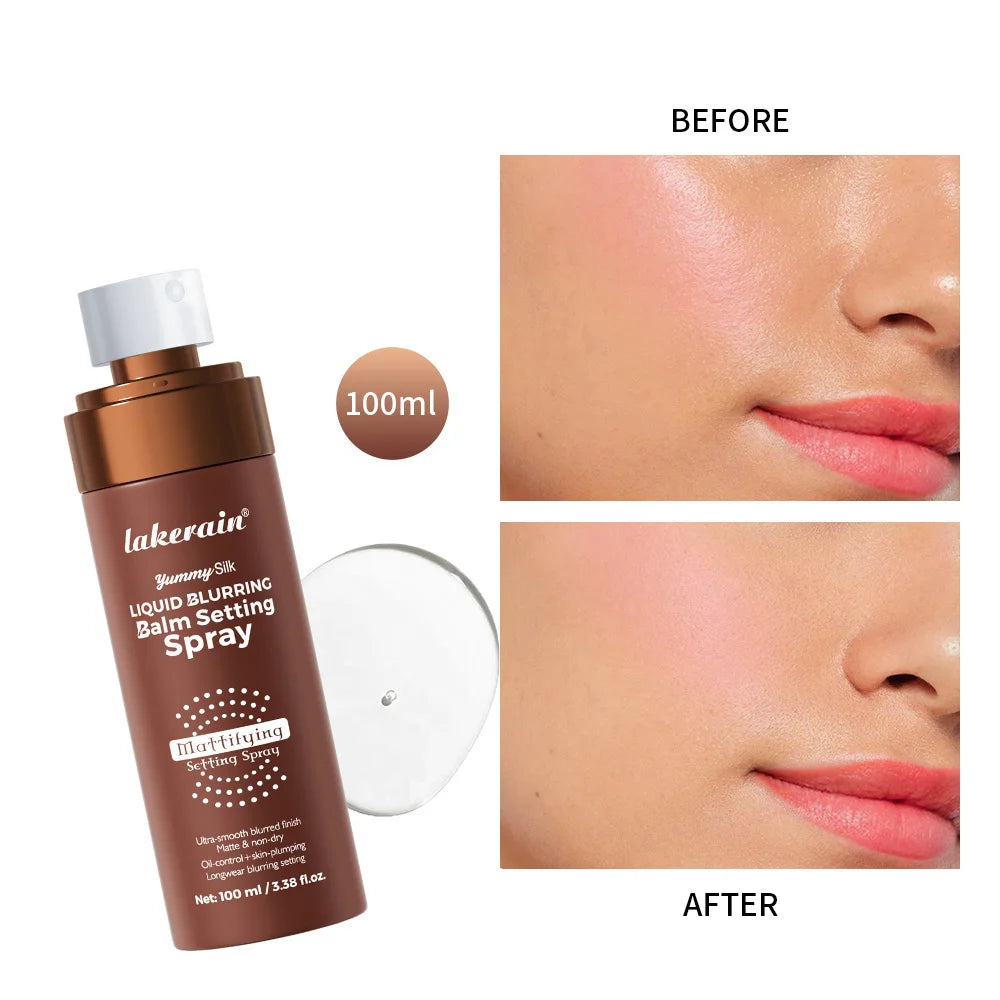 Setting Spray Matte Liquid Balm Mattifying Blurring Hydrating Non Drying Weightless Long lasting Makeup All Day Oil Control HIP
