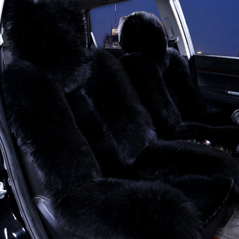 Australian Wool Car Seat Cover – Plush Winter Sheepskin Cushion Car Seat Cover HIP