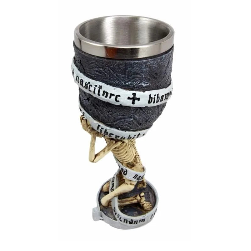 180ml Skull Tiki Mug – Resin & Stainless Steel Halloween Cup Novelty Tiki Mug HIP