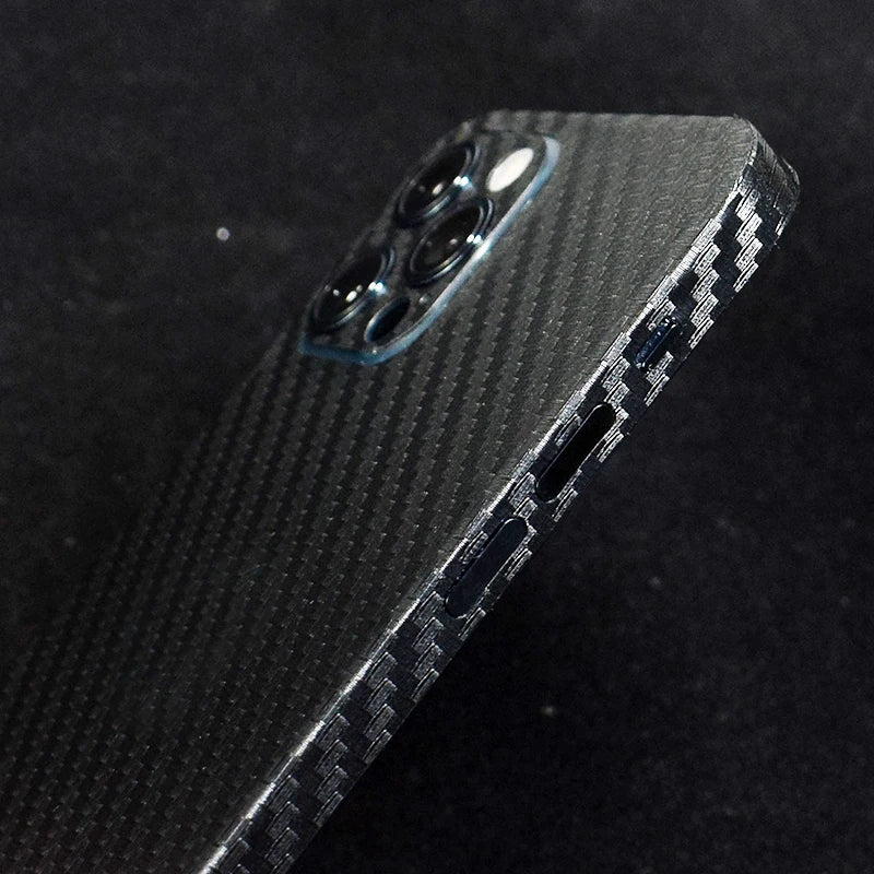 3D Carbon Fiber Back Skin Sticker for iPhone – Anti-Scratch Phone Skin Sticker HIP