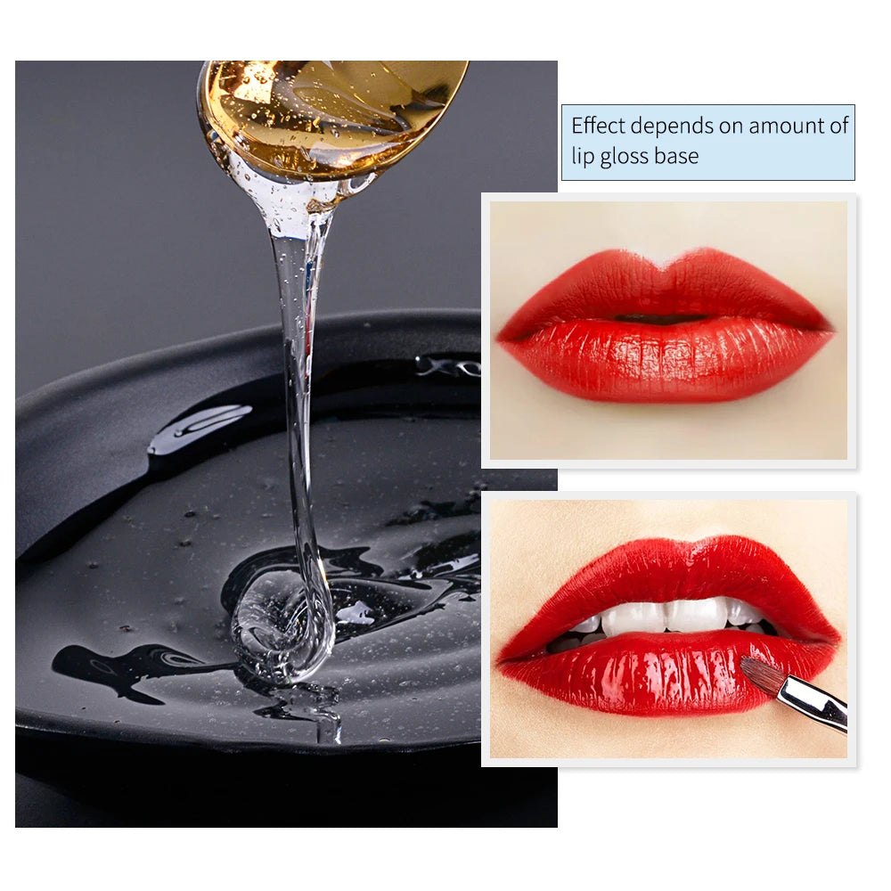 Lip Gloss Base Clear Mattle Oil Non-Stick DIY Lipstick Raw Material Gel Non-Stick Moisturizing Base Handmade Lipstick Vegan HIP