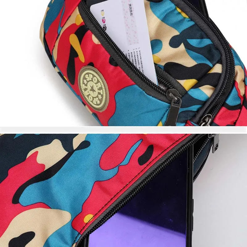 Camouflage Waist Bag – Unisex Nylon Banana Fanny Pack Waist Pack Bag HIP