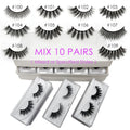 Faux 3D Mink Lashes Wholesale 10/20/30/40/50/100 Pairs Eyelash Makeup Fluffy Thick False Eyelashes In Bulk Cilios Natural Lashes HIP 10pairs-10S EYELASHES