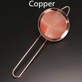 304 Stainless Steel Conical Cocktail Sieve & Julep Strainer Cocktail Bar Strainer HIP Copper 23.3cm