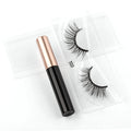 Magnetic Eyelashes 3D Mink Eyelashes Makeup Magnetic Lashes Eyeliner Tweezers Set Natural False Lashes Short Faux Cils HIP 1 pairs-T03M
