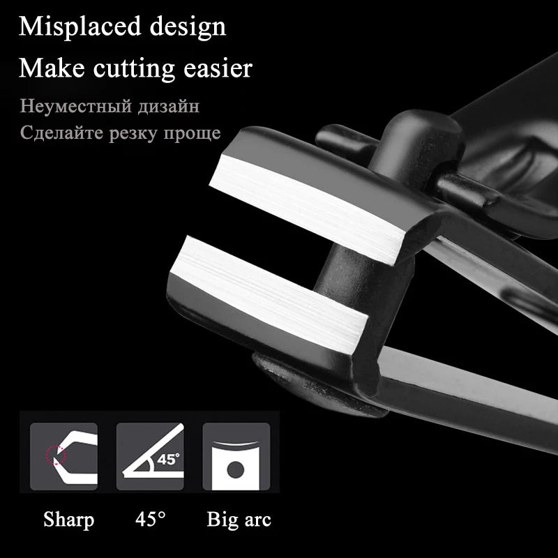 Professional Stainless Steel Nail Clipper Travel Fingernail Cutting Trimmer Machine Toenail Scissors Nipper Plier Pedicure Tool HIP