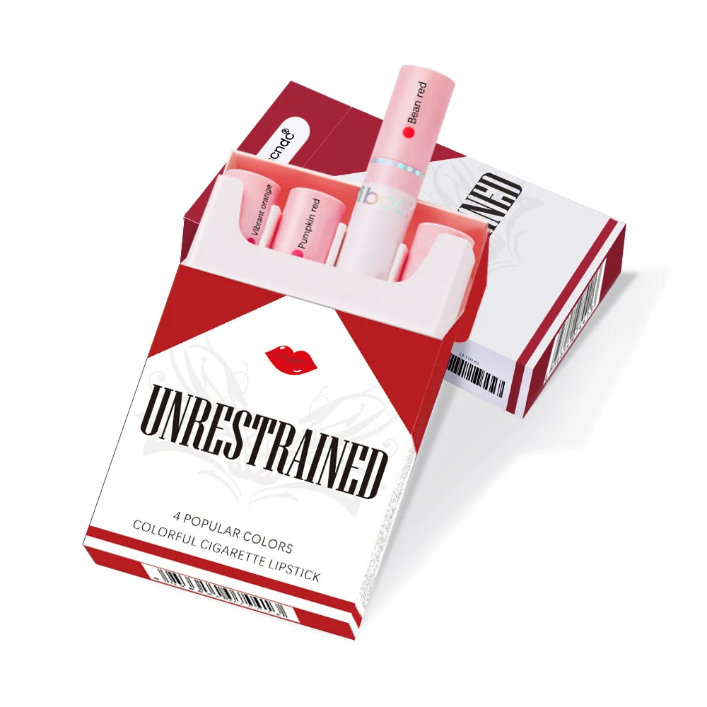 4‑Lasting Stick Waterproof Lip Set Matte Lipstick Transparent Finish Longwear Lip Makeup Valentine Christmas Gift For Her HIP