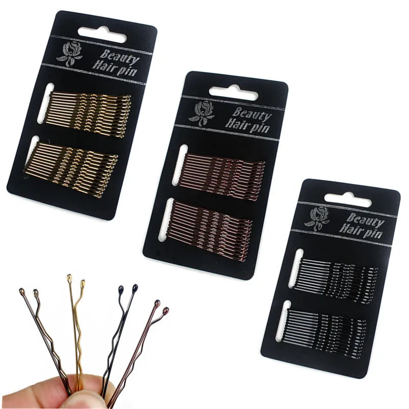 24pcs Hair Clip Ladies Hairpins Girls Hairpin Curly Wavy Grips Hairstyle Hairpins Women Bobby Pins Styling Hair Accessories HIP