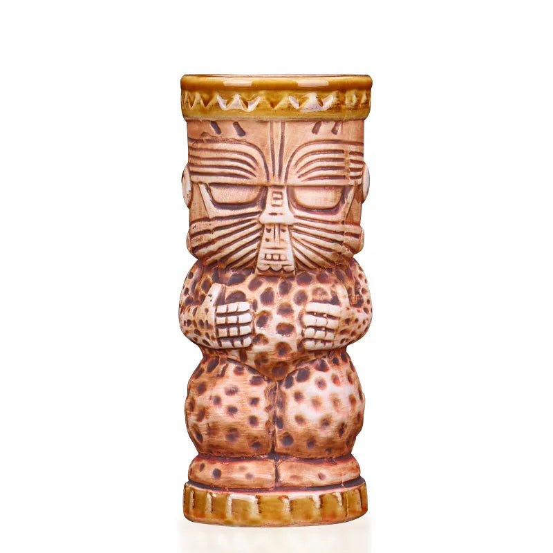 340ml Ceramic Tiki Mug – Porcelain Bar Cup | BARMAID Ceramic Tiki Mug HIP