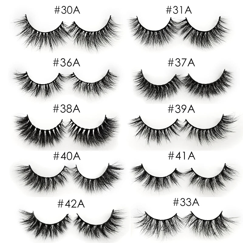 YSDO 1 Pair Cross Mink Eyelashes Soft Real 3D Lashes Maquiagem False Eyelashes Dramatic Wispy Lashes Makeup Cilios Faux Cils HIP
