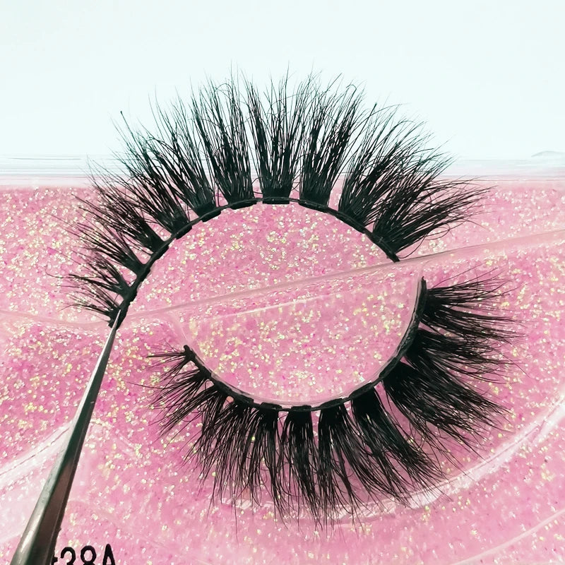 YSDO 1 Pair Cross Mink Eyelashes Soft Real 3D Lashes Maquiagem False Eyelashes Dramatic Wispy Lashes Makeup Cilios Faux Cils HIP 1pair-38A LASHES