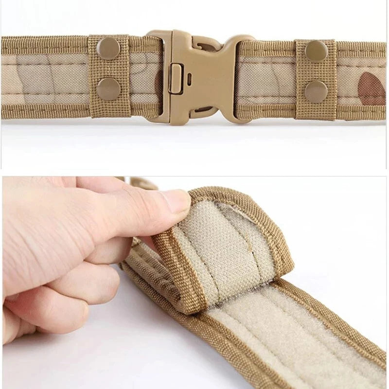 Men's Quick Release Tactical Belt – Canvas Army Style 120cm Tactical Canvas Belt HIP