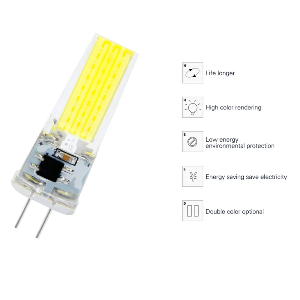 10-Pack G4 COB LED Bulbs 3W 6W 12V 220V – Halogen Replacement LED Spotlight Bulb HIP