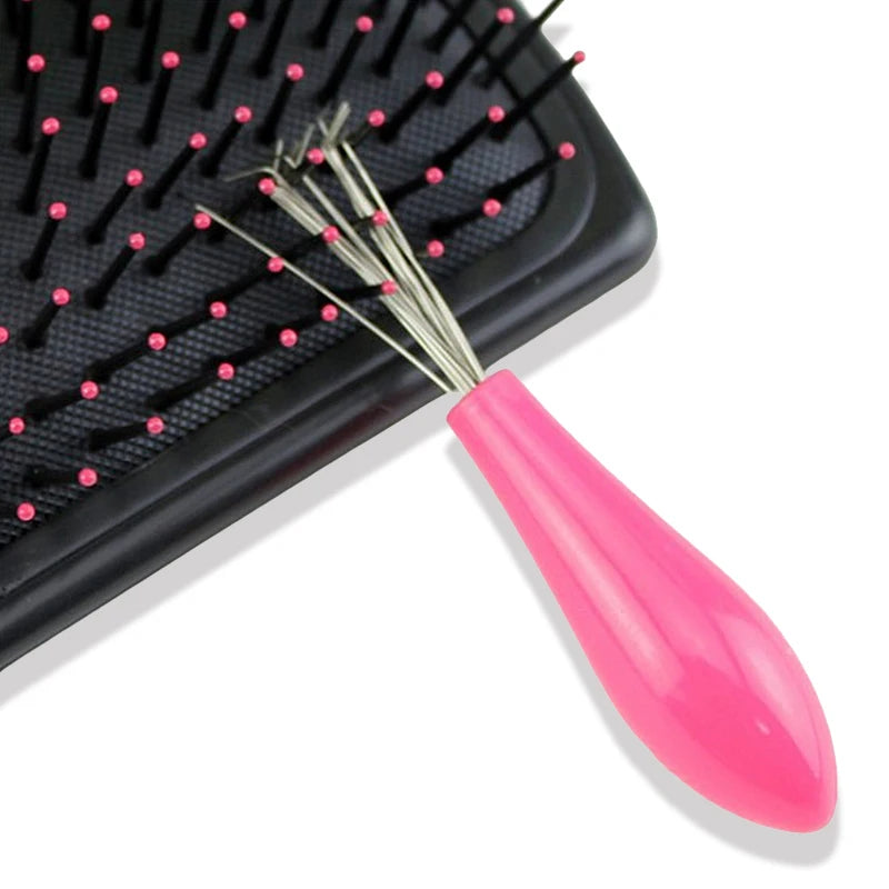 Comb Brush Cleaner Cleaner Remover Embedded Beauty Tool Plastic Handle Hair Comb Cleanup Hook Salon Hairdressing Tool Barber HIP