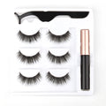 Magnetic Lashes 3D Mink Eyelashes Waterproof Lasting Magnet Liquid Eyeliner Set Magnetic Eyelashes Thick Natural False lashes HIP 6D-08-M
