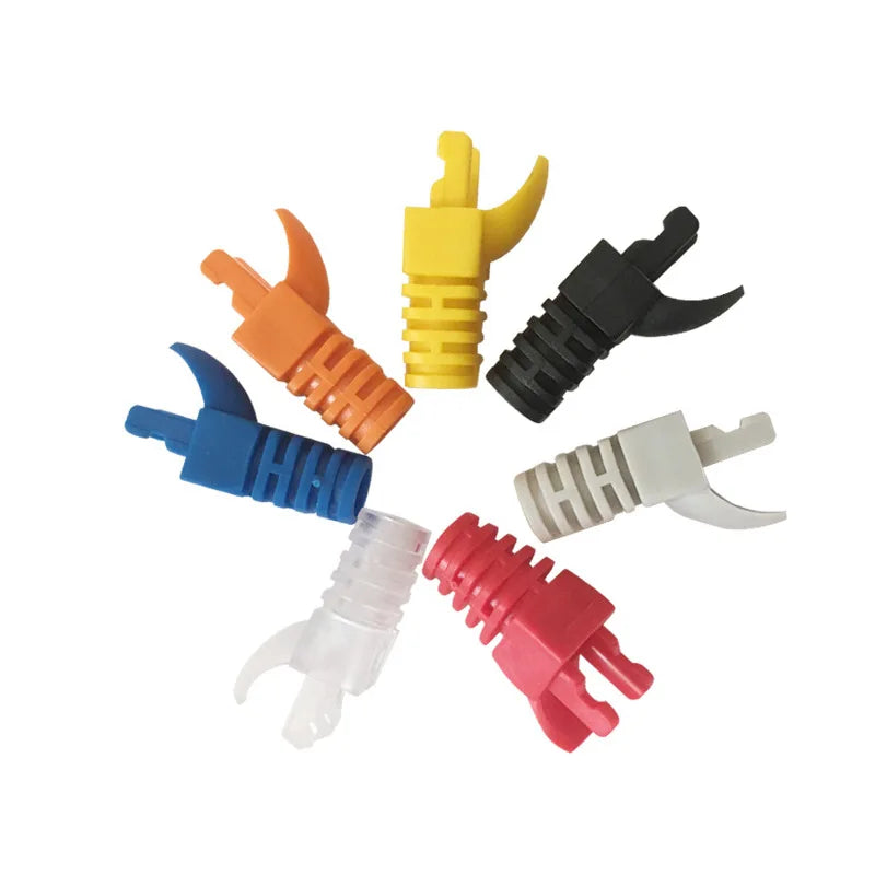 RJ45 CAT6 CAT5e Ethernet Connector Protective Caps Multicolour Ethernet Connector Caps HIP