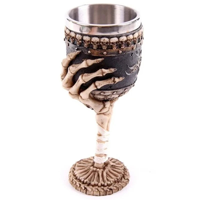 180ml Skull Viking Resin Beer Mug – Halloween Tiki Cup Novelty Beer Mug HIP