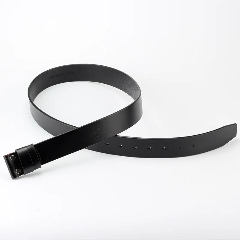 Men's Split Leather Belt Without Buckle – DIY Strap | MYMC Leather Belt Strap HIP