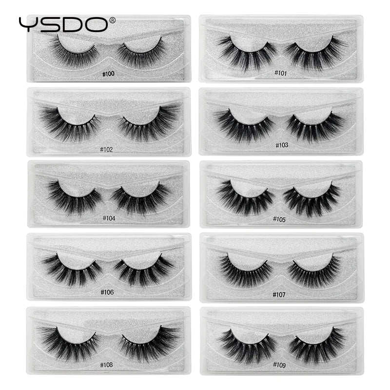 Faux 3D Mink Lashes Wholesale 10/20/30/40/50/100 Pairs Eyelash Makeup Fluffy Thick False Eyelashes In Bulk Cilios Natural Lashes HIP