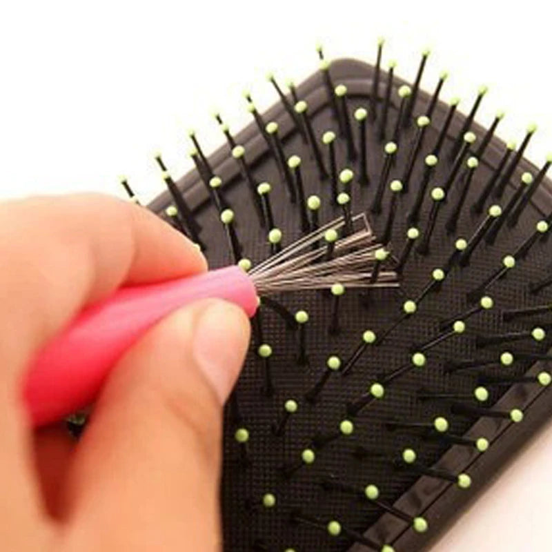 Comb Brush Cleaner Cleaner Remover Embedded Beauty Tool Plastic Handle Hair Comb Cleanup Hook Salon Hairdressing Tool Barber HIP