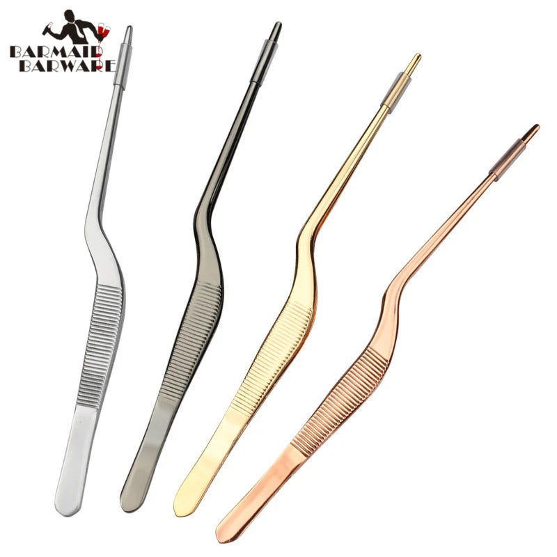 Stainless Steel Kitchen & Bar Tweezers – Food Tongs 14–30cm Kitchen Tweezer Tongs HIP