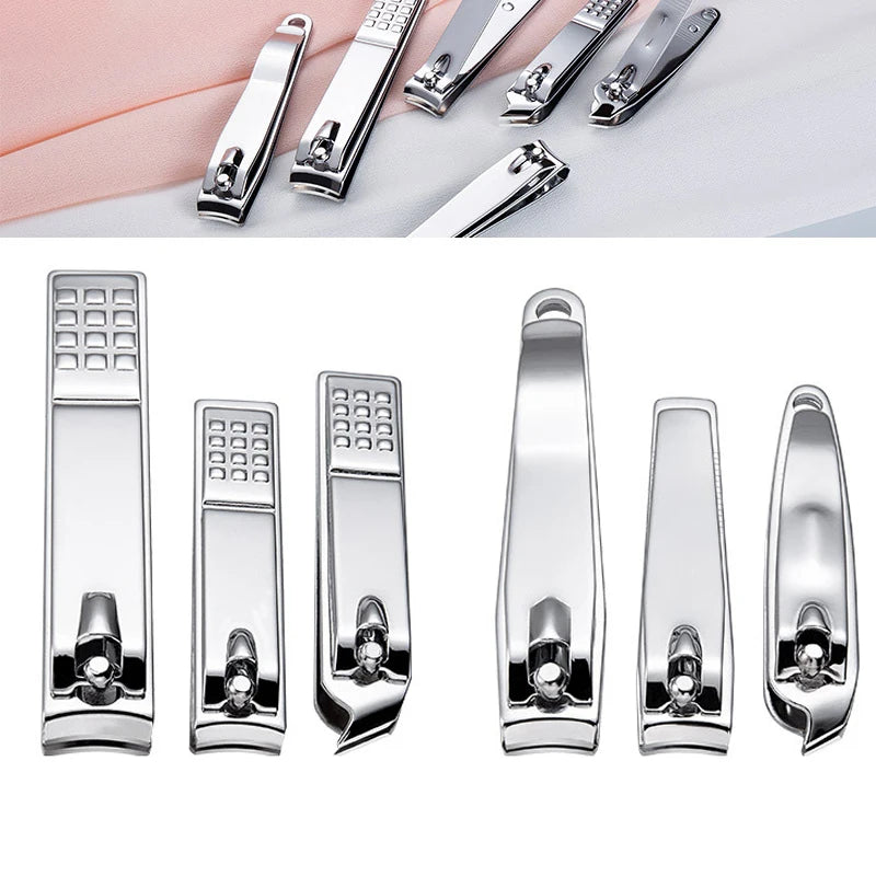 Nail Clipper Stainless Steel Cutter Nipper Trimmer Knife Manicure Pedicure Tools Professional Finger Toe 2 Style Clippers Set HIP