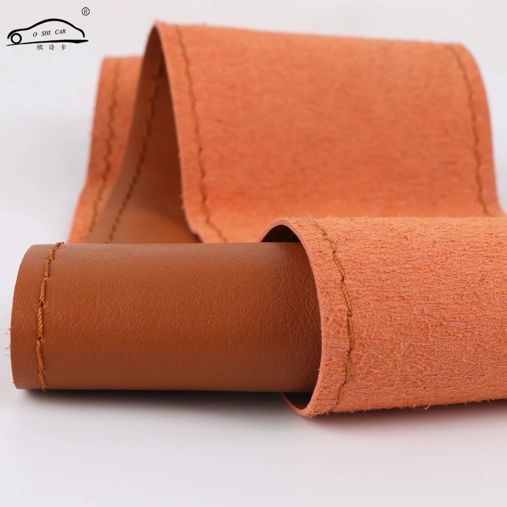 Universal PU Leather Steering Wheel Cover 38CM/15" – O SHI CAR Steering Wheel Cover HIP