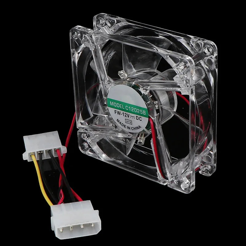 80mm LED PC Case Fan – 12V Molex 4-Pin | OULLX 8025 PC Case Fan HIP
