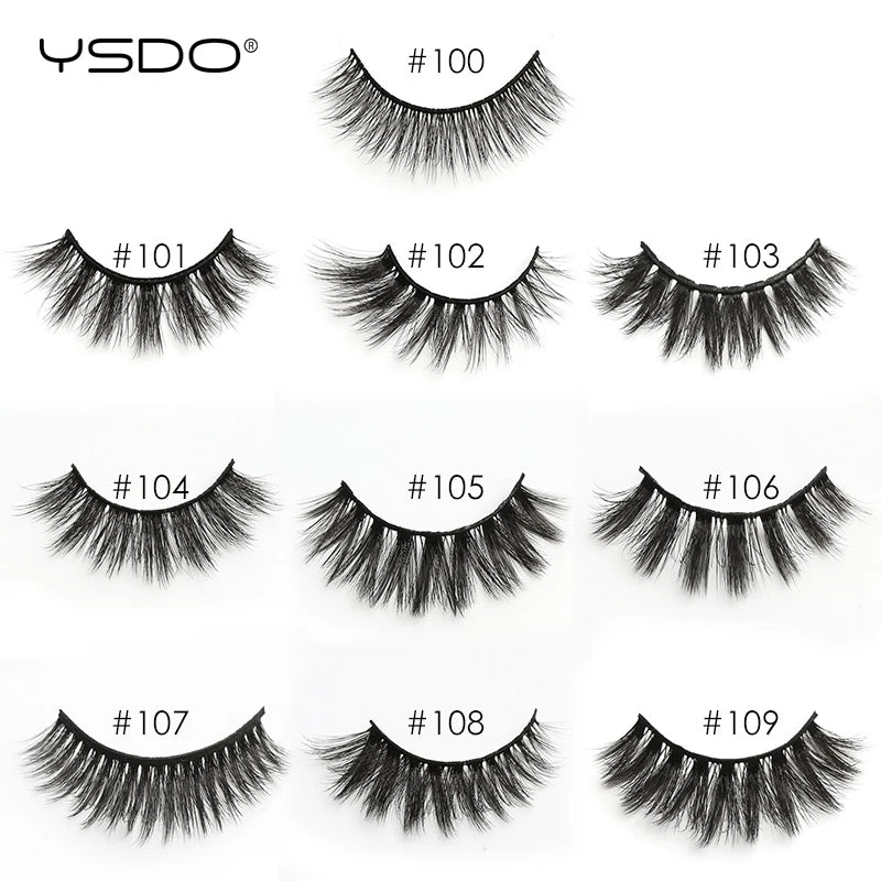 Faux 3D Mink Lashes Wholesale 10/20/30/40/50/100 Pairs Eyelash Makeup Fluffy Thick False Eyelashes In Bulk Cilios Natural Lashes HIP