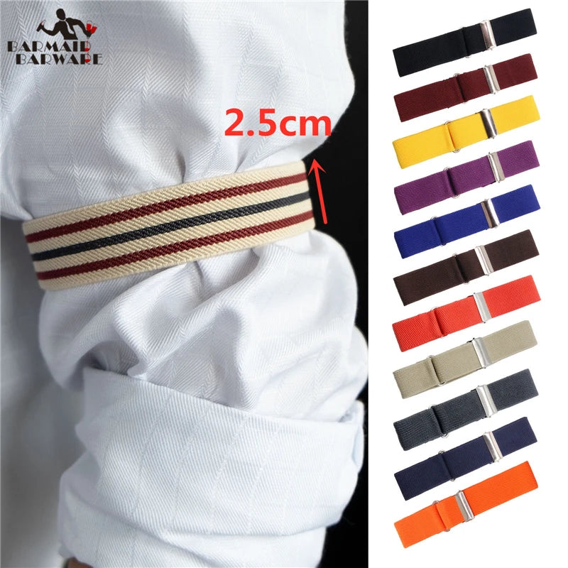 Elasticated Shirt Sleeve Holders – Unisex Armbands 2-Pack Shirt Sleeve Holders HIP