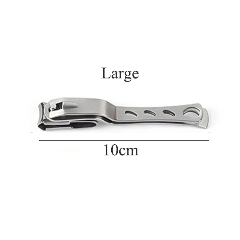 Nail Toe Clipper Cutter Trimmer Scissor Stainless Steel Manicure Pedicure Tool 360 Degree Rotary Cuticle Toenail Nail Clipper HIP Large 10cm