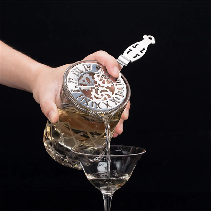 Skull Cocktail Strainer – Stainless Steel Sprung Bar Tool Cocktail Bar Strainer HIP