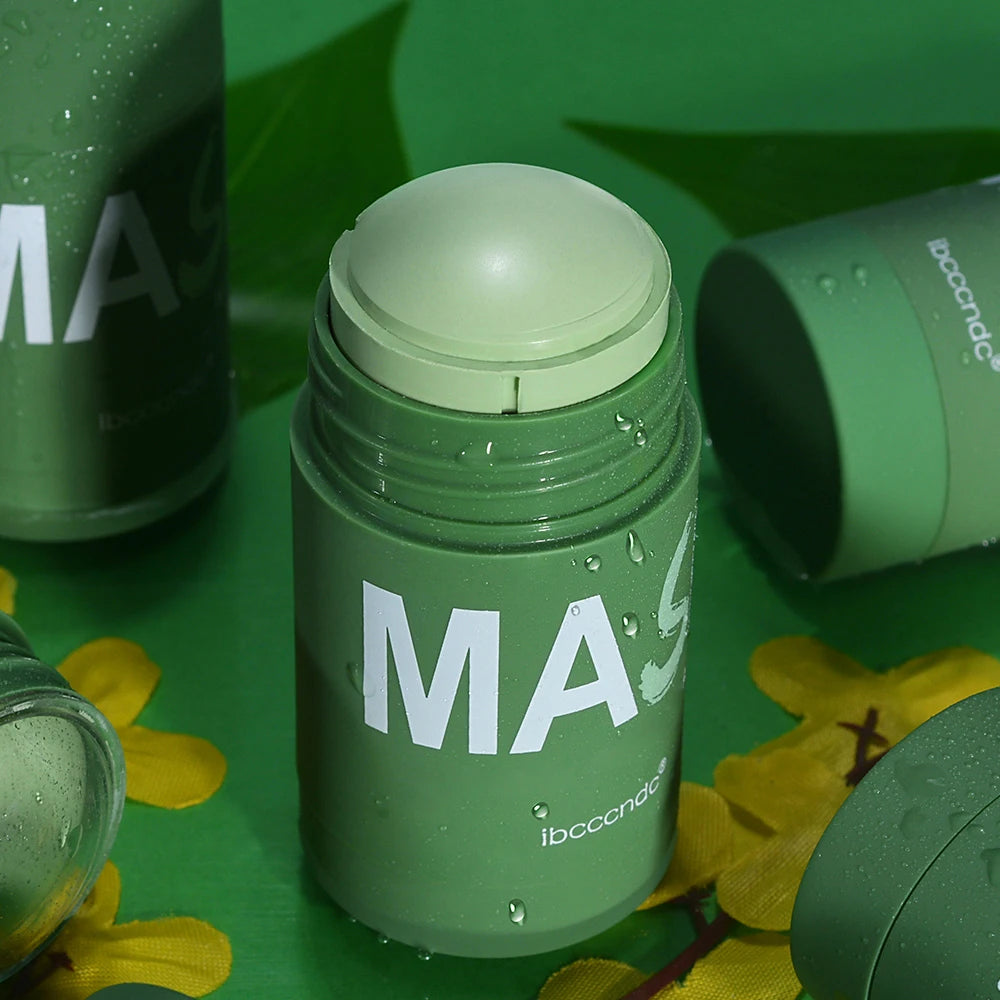 Face Clean Mask Green Tea Cleansing Stick Mask Shrink pores Deep Blackhead Remover facial Cleansing Moisturizing Mask 40g HIP