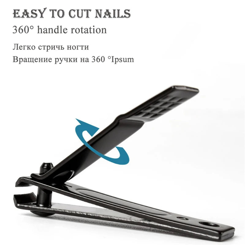 Professional Stainless Steel Nail Clipper Travel Fingernail Cutting Trimmer Machine Toenail Scissors Nipper Plier Pedicure Tool HIP