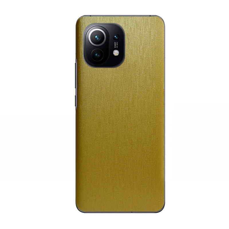 Metal Brushed Phone Skin Sticker for Xiaomi & Redmi | HIP Phone Skin Sticker HIP Gold Black Shark 4 4 Pro