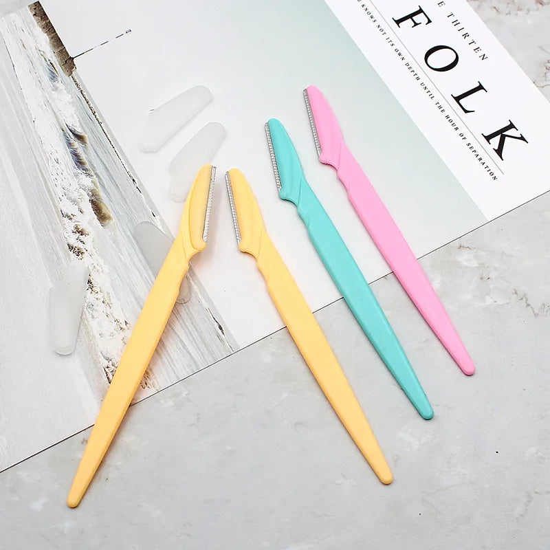 3/6/9PCS Eyebrow Trimmer Hair Remover Facial Razor Blades Shaver Sharp Portable Set Makeup Tool Kit HIP