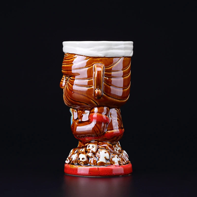 520ml Ceramic Tiki Mug – Porcelain Beer & Cocktail Cup Ceramic Tiki Mug HIP