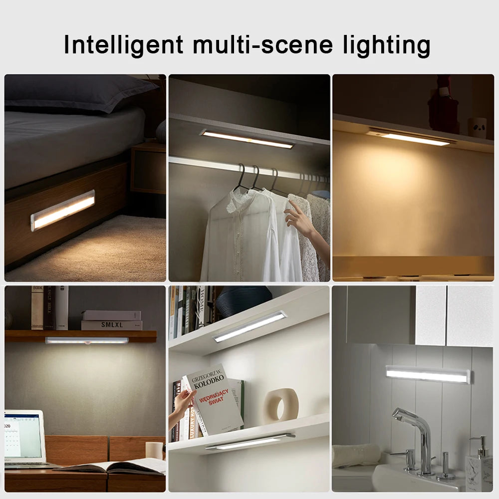 10 LED PIR Motion Sensor Wireless Night Light | Cabinet & Stair Motion Sensor Night Light HIP