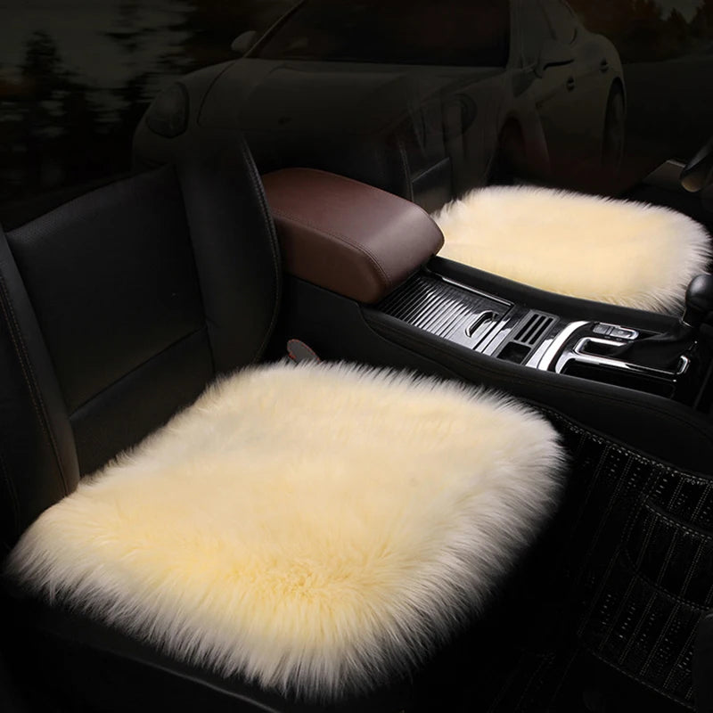 Faux Wool Car Seat Cushion – Universal Winter Cover | O SHI CAR Car Seat Cover HIP